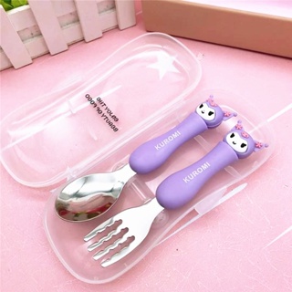 قاشق چنگال دسته سیلیکونی کرومی