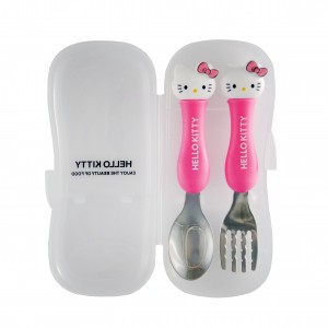 قاشق چنگال دسته سیلیکونی کیتی