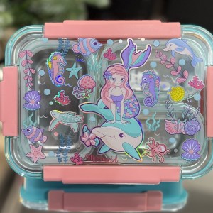 ظرف غذا استیل طرح پری دریایی وست