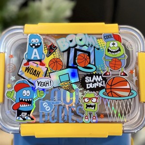 ظرف غذا استیل طرح بسکتبال وست