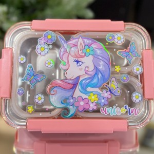 ظرف غذا استیل طرح تک شاخ وست