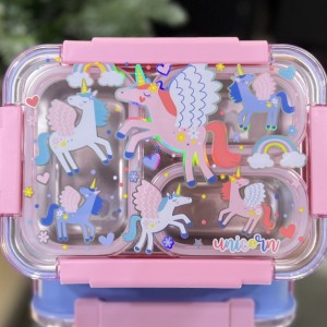 ظرف غذا استیل طرح یونیکورن وست