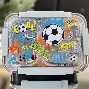 ظرف غذا استیل طرح فوتبال وست