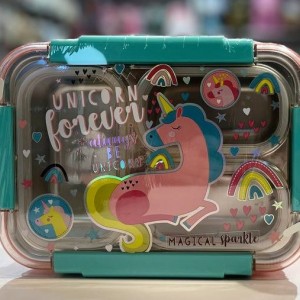 ظرف غذا استیل طرح یونیکورن وست