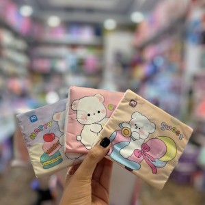 دستمال کاغذی جیبی طرح خرس رنگی