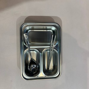 ظرف غذا استیل طرح دار