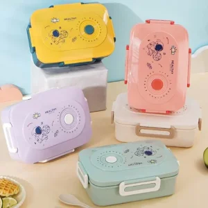 ظرف غذا  مستطیل سه بخشی 1200 میلی لیتر