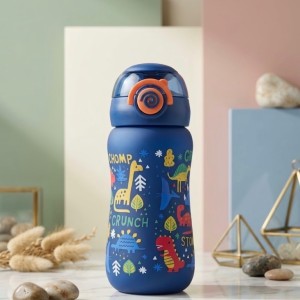 قمقمه 400ml نی دار طرح دایناسور