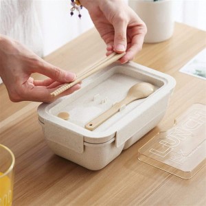 ظرف غذای ارگانیک با چوب چاپستیک لانچ باکس Lunch Box