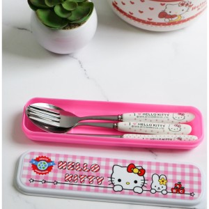 قاشق چنگال دسته سرامیکی کیتی