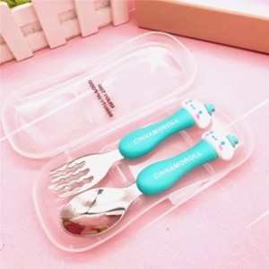 قاشق چنگال دسته سیلیکونی مای ملودی