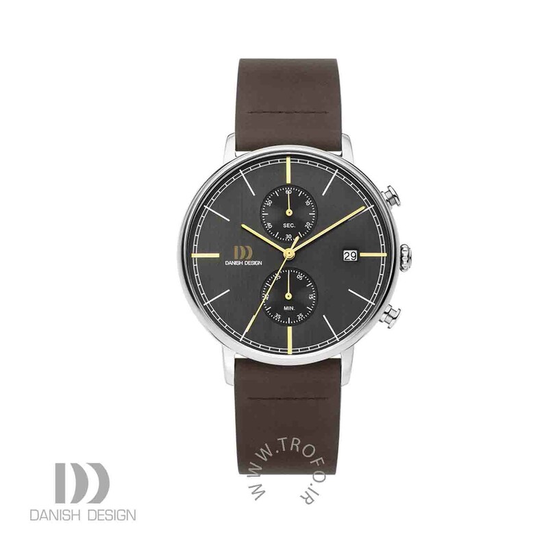 ساعت مچی عقربه ای مردانه دنیش دیزاین (Danish design) مدل IQ23Q1290 Koltur Chrono II Grey Gold