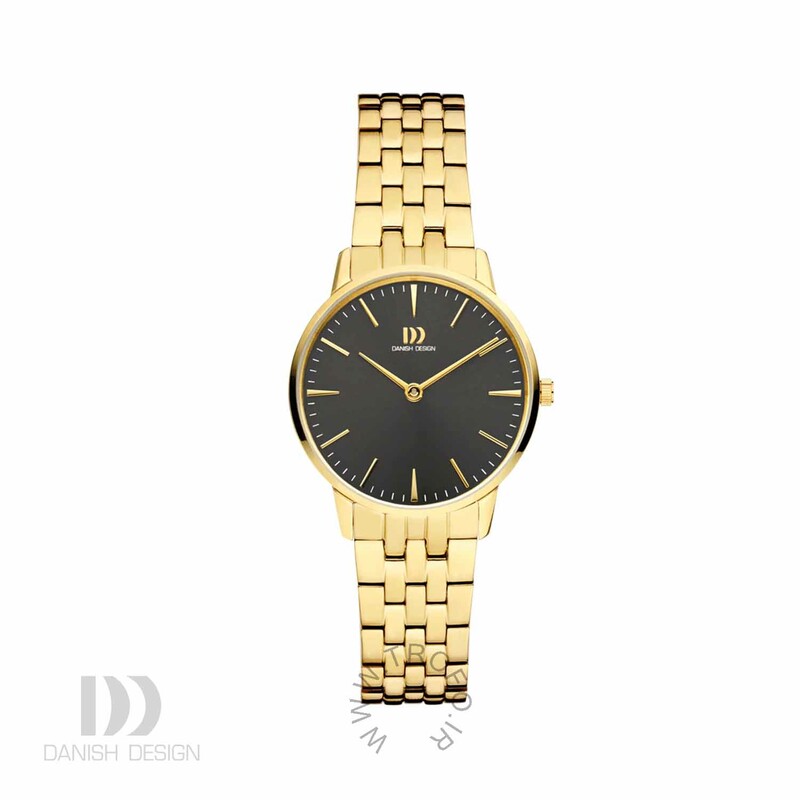 ساعت مچی عقربه ای زنانه دنیش دیزاین (Danish design) مدل IV99Q1251 Akilia Black Gold Link Medium
