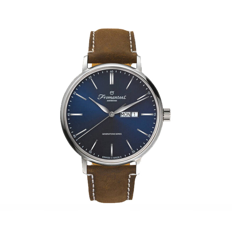 ساعت مچی عقربه ای مردانه فرومنتیل مدل Generation Day Date Blue