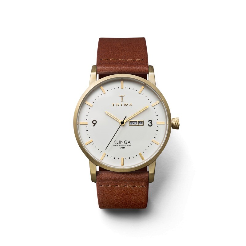 ساعت مچی عقربه ای زنانه - مردانه تریوا مدل Ivory Klinga, Brown Classic