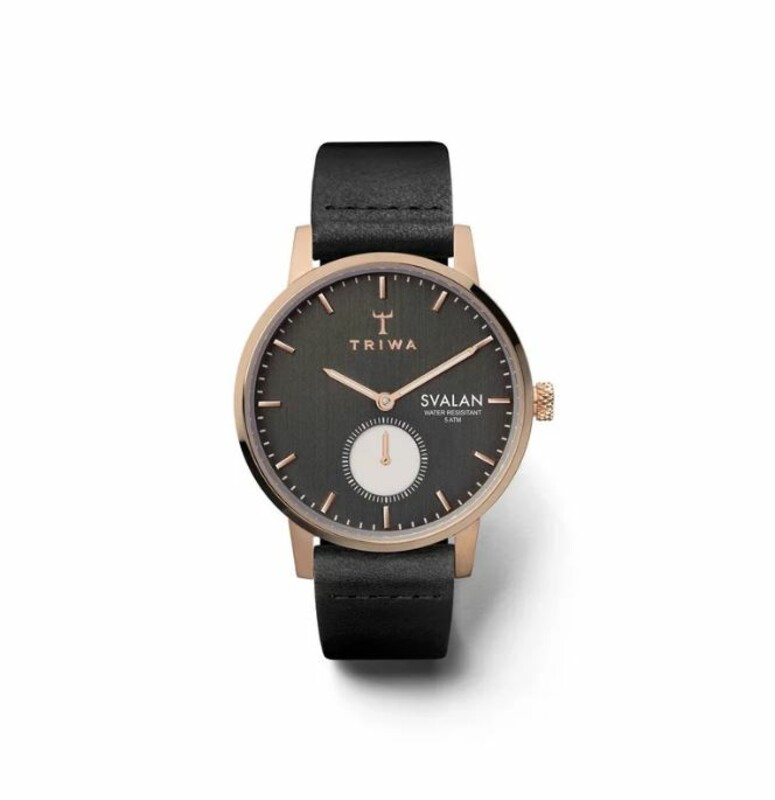 ساعت مچی عقربه ای تریوا مدل Noir Svalan