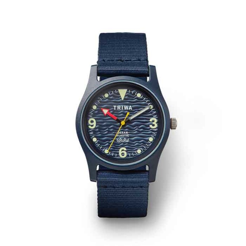 ساعت مچی عقربه ای تریوا مدل Ocean Plastic – Deep blue