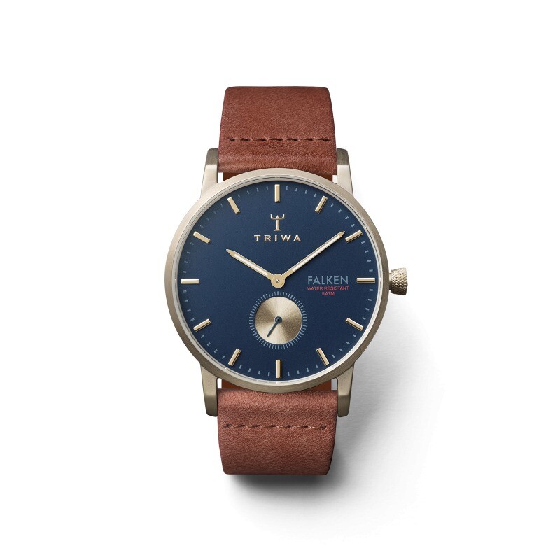 ساعت مچی عقربه ای زنانه مردانه تریوا (TRIWA) مدل Loch Falken, Brown classic