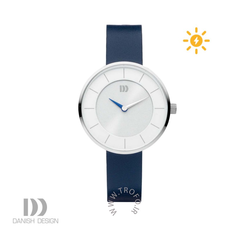 ساعت مچی عقربه ای زنانه دنیش دیزاین (Danish design) مدل Globe Silver/Blue  11-A3-01
