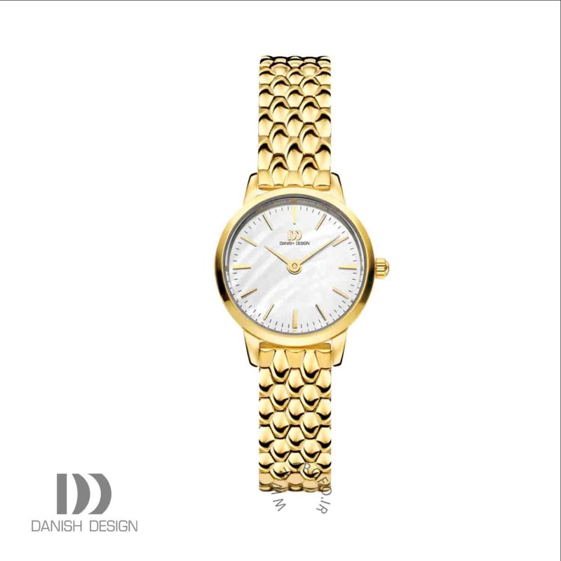 ساعت مچی عقربه ای زنانه دنیش دیزاین (Danish design) مدل IV71Q1268  Akilia Mini Gold Perlem