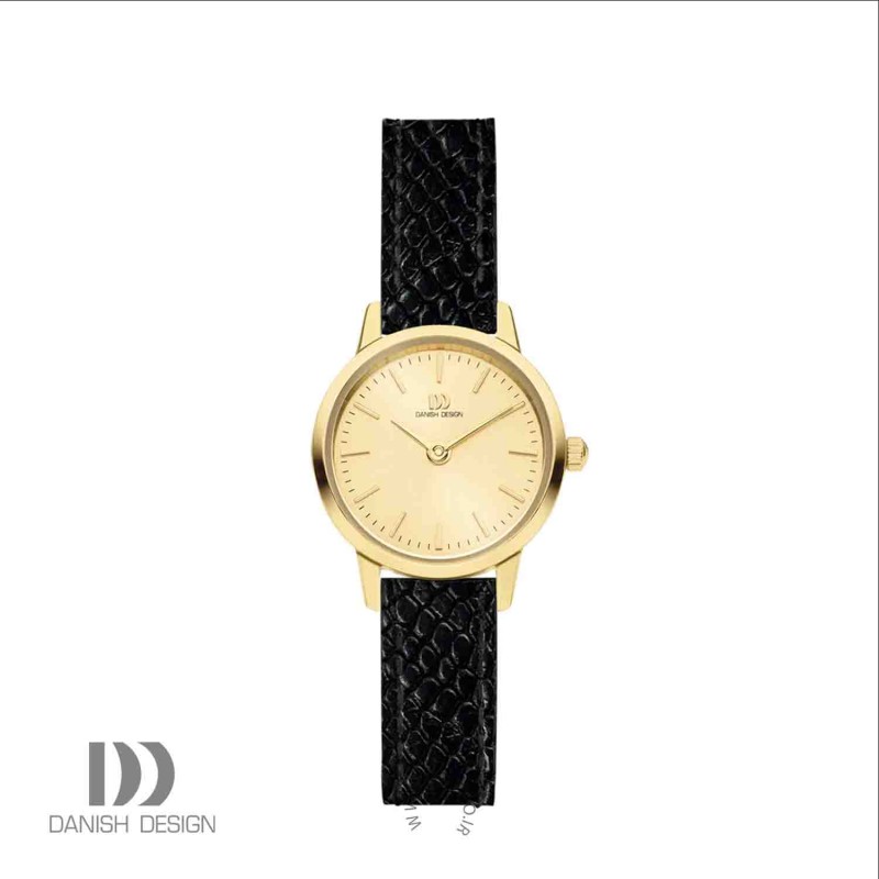 ساعت مچی عقربه ای زنانه دنیش دیزاین (Danish design) مدل IV19Q1268  Akilia Mini All Gold Black