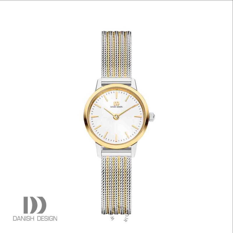 ساعت مچی عقربه ای زنانه دنیش دیزاین (Danish design) مدل IV65Q1268  Akilia Mini Two-Tone Gold