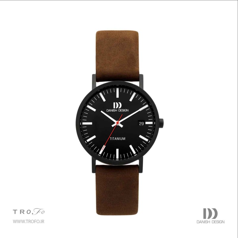 ساعت مچی عقربه ای زنانه دنیش دیزاین (Danish design) مدل IQ34Q199 Rhine Black Brown