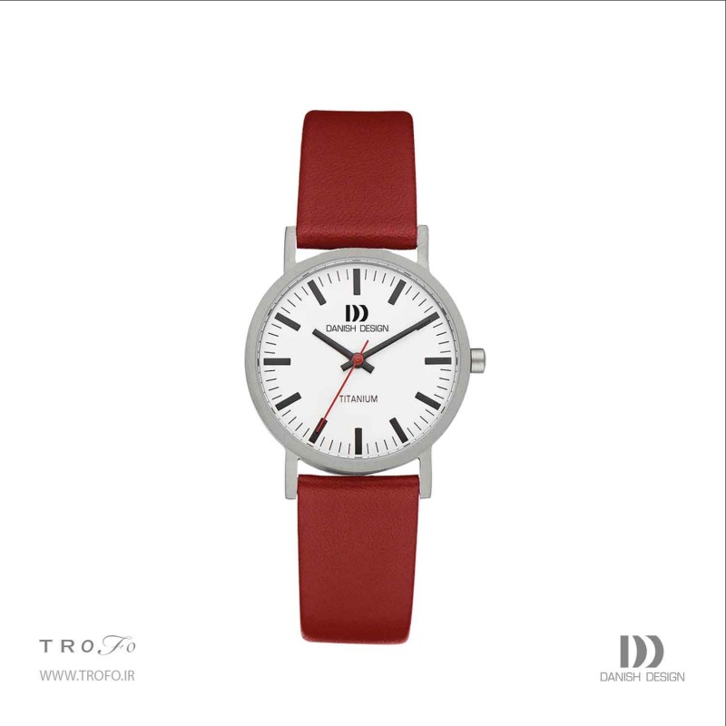 ساعت مچی عقربه ای زنانه دنیش دیزاین (Danish design) مدل IV19Q199 Rhine White Red