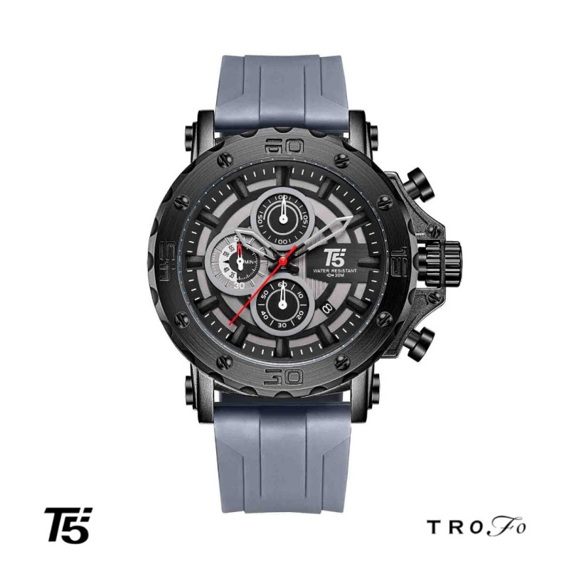 ساعت مچی عقربه ای مردانه تی فایو (T5)  کد H3865 مشکی