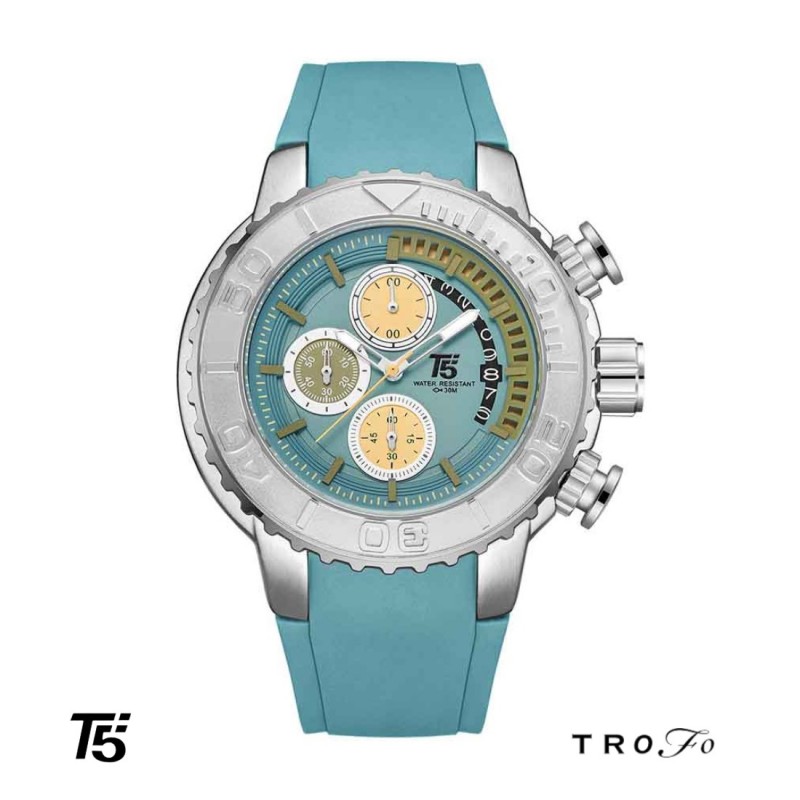 ساعت مچی عقربه ای مردانه تی فایو (T5)  کد H4024  سبز