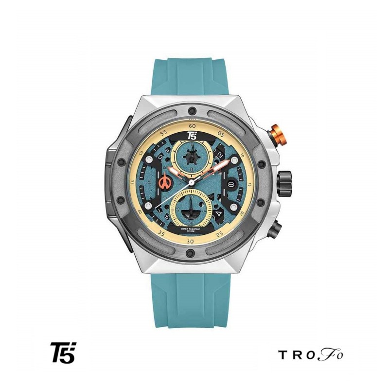 ساعت مچی عقربه ای مردانه تی فایو (T5)  کد H4046  سبز