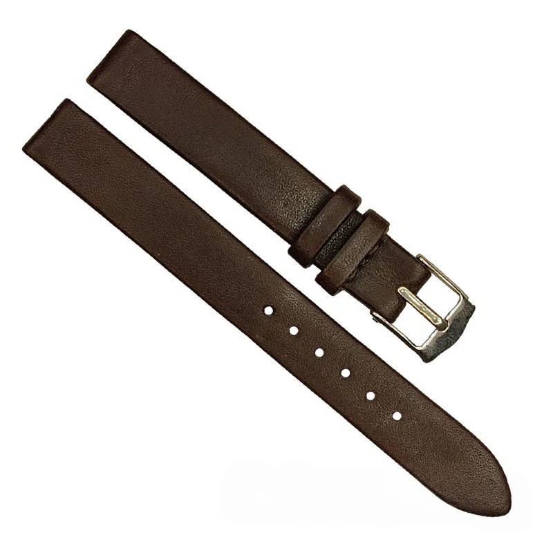 بند ساعت چرم قهوه ای تیره  سایز ۱۲ برند PG