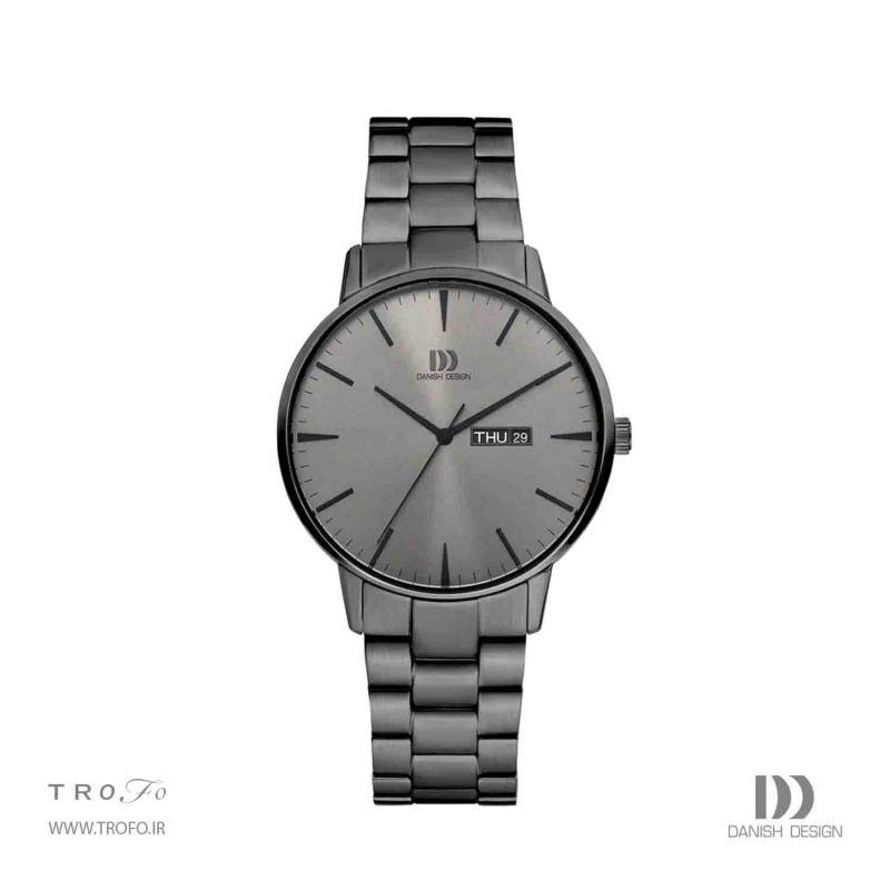 ساعت مچی عقربه ای مردانه دنیش دیزاین (Danish design) مدل IQ96Q1267 Akilia Day/Date All Grey Link