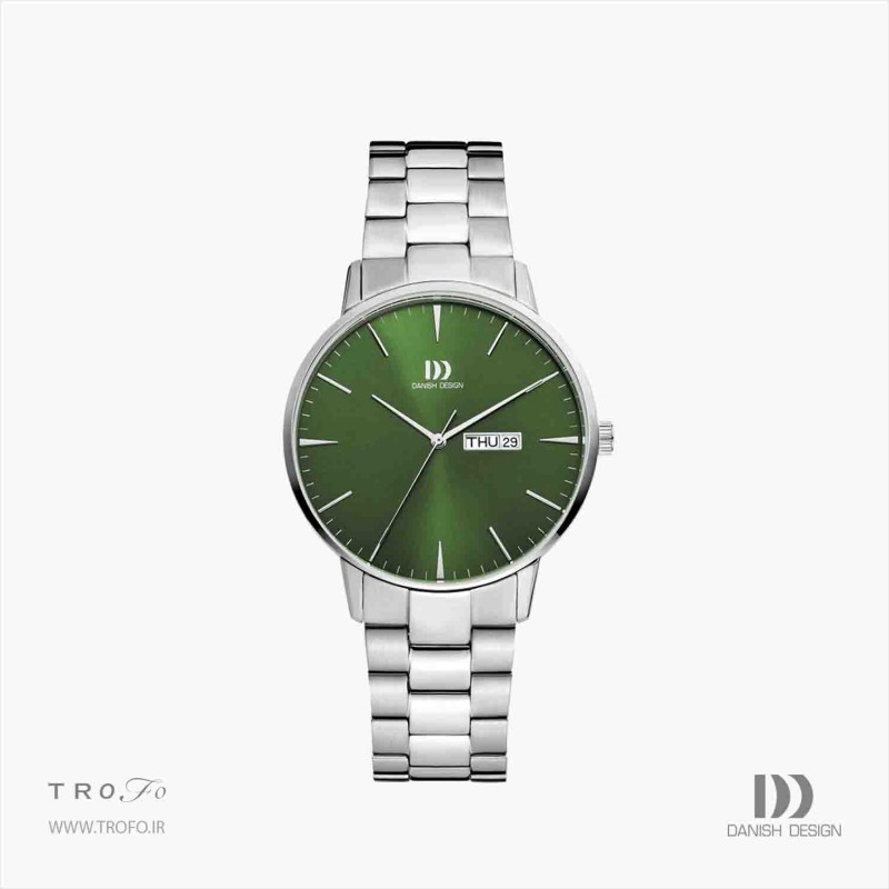 ساعت مچی عقربه ای مردانه دنیش دیزاین (Danish design) مدل IQ97Q1267  Akilia Day/Date Green Link