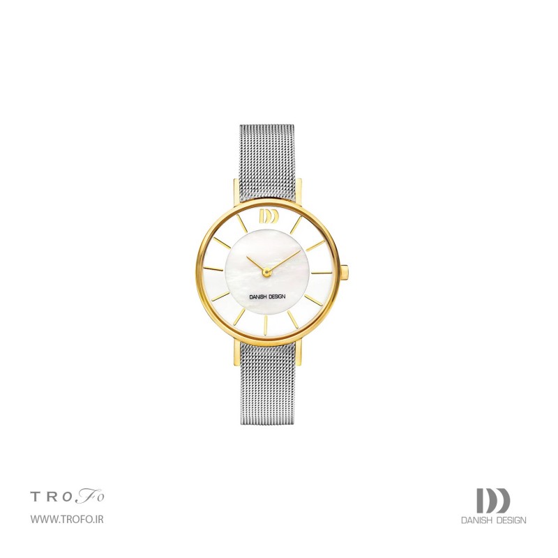 ساعت مچی عقربه ای زنانه دنیش دیزاین (Danish design) مدل IV65Q1167  Romo Mother of Pearl Two-Tone