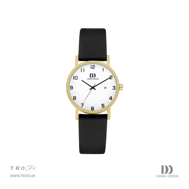 ساعت مچی عقربه ای زنانه دنیش دیزاین (Danish design) مدل IV81Q199 Rhine NMBRS Satin Gold Date Small