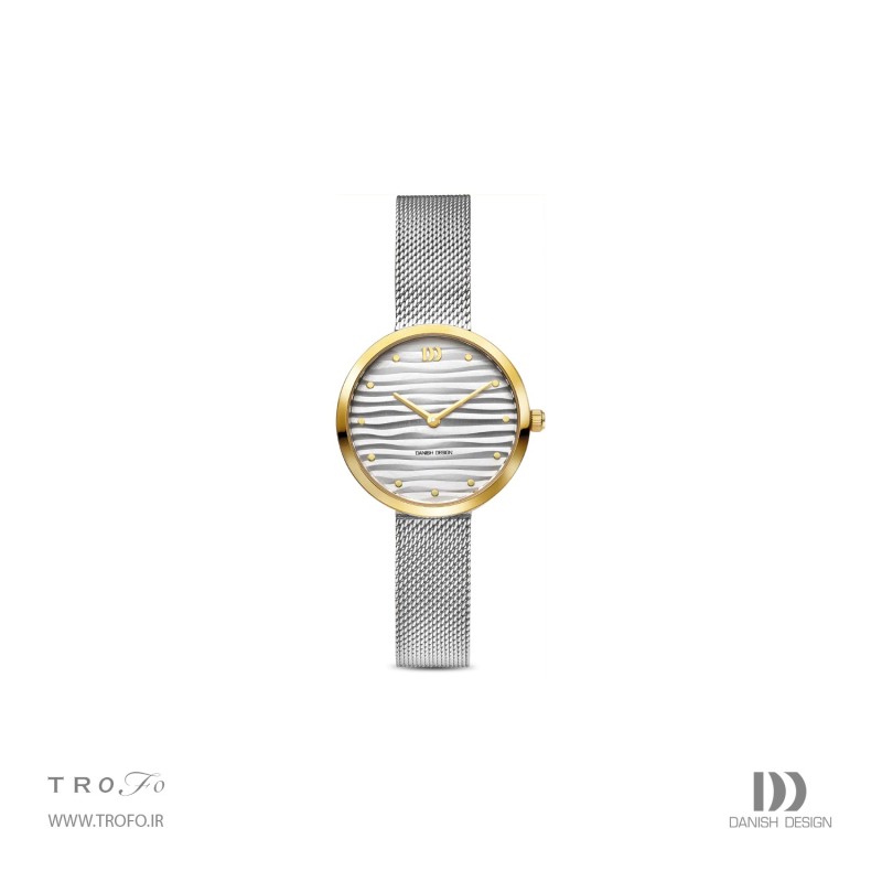 ساعت مچی عقربه ای زنانه دنیش دیزاین (Danish design) مدل Amelia Ripple Two-Tone IV65Q1307