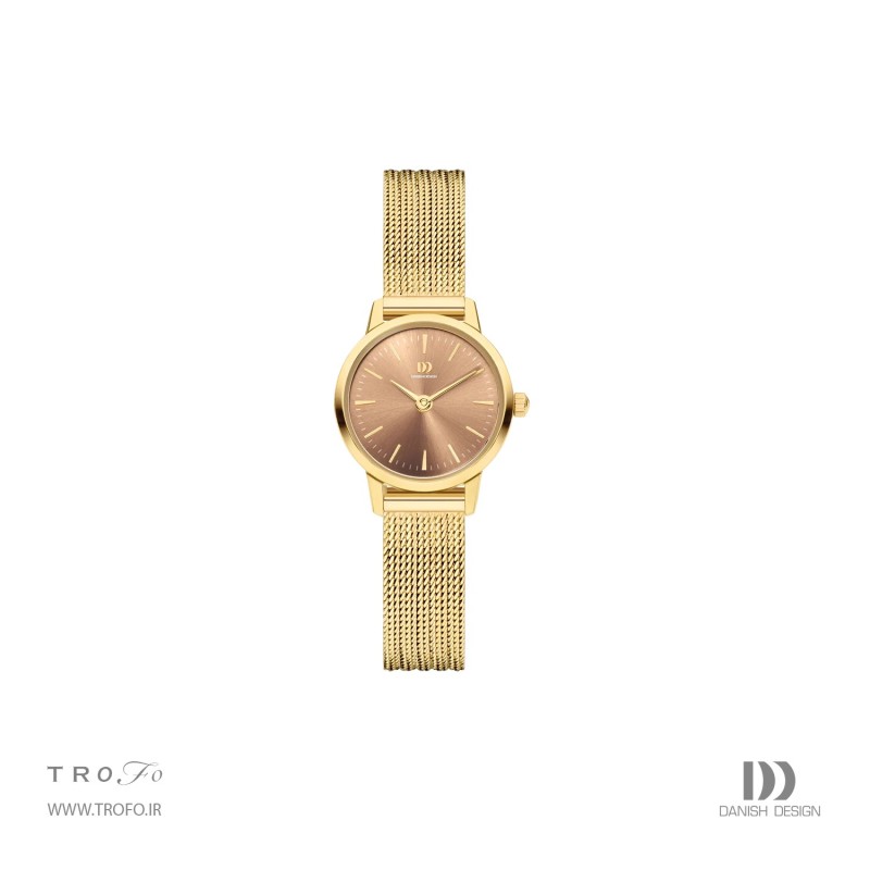 ساعت مچی عقربه ای زنانه دنیش دیزاین (Danish design) مدل IV04Q168  Akilia Mini Gold Husky Hazel