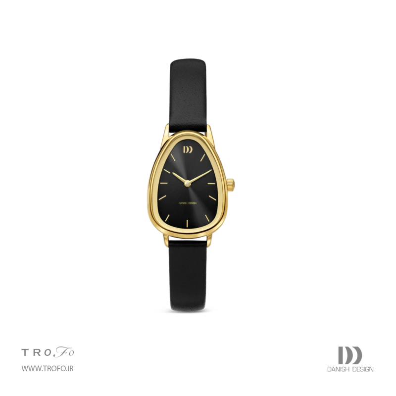 ساعت مچی عقربه ای زنانه دنیش دیزاین (Danish design) مدل IV15Q1306   Fjordsten Gold Black