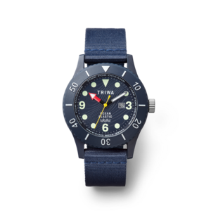 ساعت مچی عقربه ای تریوا  SUB Ocean Plastic Deep blue از نما رو به رو