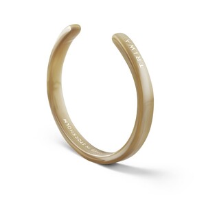 دستبند کاف کائوچویی زنانه و مردانه تریوا Bracelet 3,ivory از نما سه بعدی