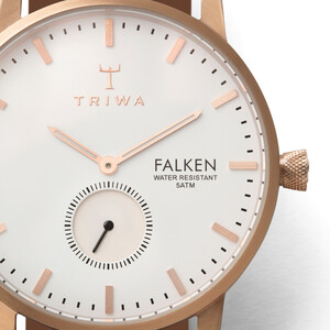 ساعت مچی عقربه ای Rose Falken tan classic  از جرئیات