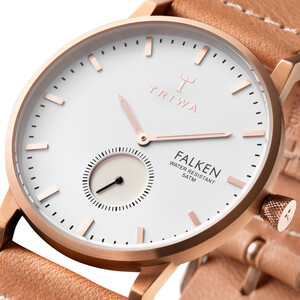 ساعت مچی عقربه ای Rose Falken tan classic  جرئیات دو