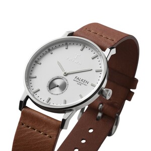 ساعت مچی عقربه ای Ivory Falken brown classic از نمای سه رخ