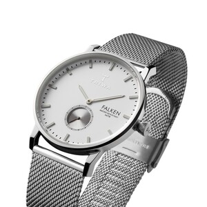 ساعت مچی عقربه ای Rose Falken steel mesh  از نمای سه بعدی