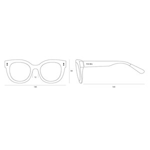 عینک آفتابی زنانه و مردانه تریوا Midnight Klara اندازه