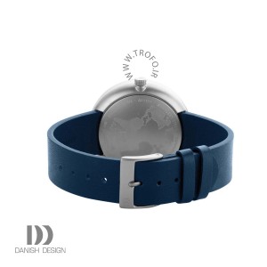 ساعت مچی عقربه ای مردانه دنیش دیزاین (Danish design) مدل Globe Silver/Blue  11-A3-01