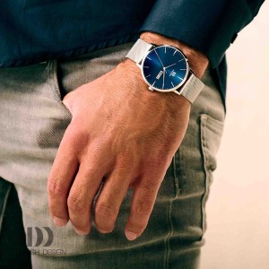 ساعت مچی عقربه ای مردانه دنیش دیزاین (Danish design) مدل IQ99Q1267 Akilia Day/Date Husky Blue Link