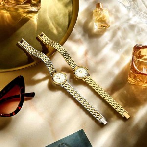 ساعت مچی عقربه ای زنانه دنیش دیزاین (Danish design) مدل IV95Q1268 Akilia Mini Link Two-Tone Gold