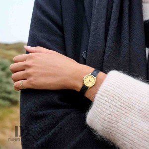 ساعت مچی عقربه ای زنانه دنیش دیزاین (Danish design) مدل IV99Q1268  Akilia Mini Link Gold Black